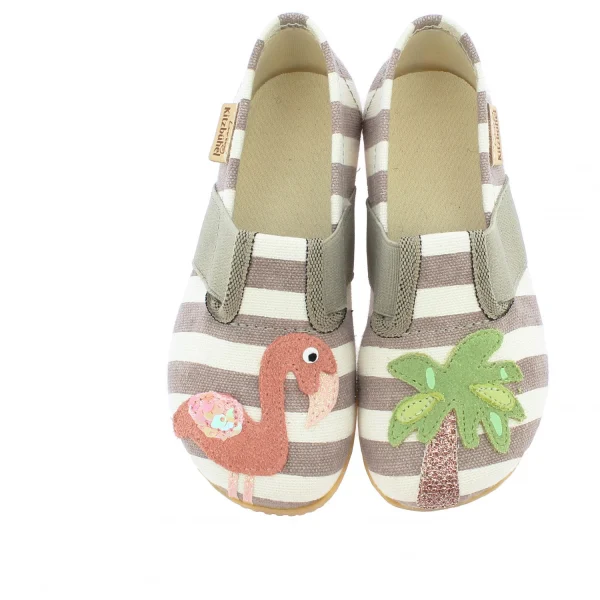 Living Kitzbühel – Pantoufles Pour Enfants Flamant Rose & Palmier – Chaussons marques pas cher 5
